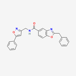 molecular formula C25H19N3O3 B5043239 2-benzyl-N-[(5-phenyl-1,2-oxazol-3-yl)methyl]-1,3-benzoxazole-5-carboxamide 