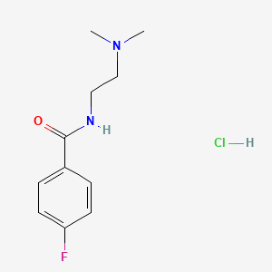 molecular formula C11H16ClFN2O B5043253 N-[2-(dimethylamino)ethyl]-4-fluorobenzamide;hydrochloride 