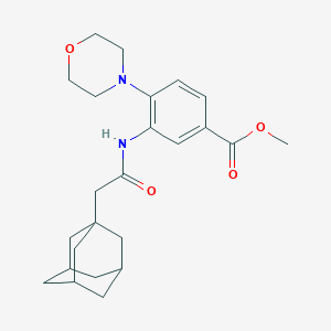 Methyl 3-[(1-adamantylacetyl)amino]-4-(4-morpholinyl)benzoate