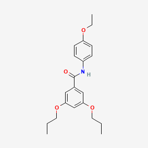 molecular formula C21H27NO4 B5043306 N-(4-ethoxyphenyl)-3,5-dipropoxybenzamide 