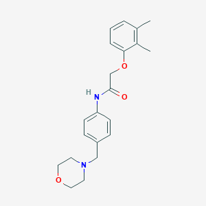 molecular formula C21H26N2O3 B504341 2-(2,3-dimethylphenoxy)-N-[4-(4-morpholinylmethyl)phenyl]acetamide 