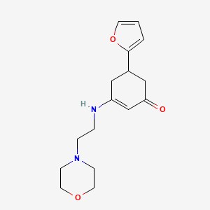 5-(Furan-2-yl)-3-{[2-(morpholin-4-yl)ethyl]amino}cyclohex-2-en-1-one