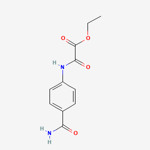 molecular formula C11H12N2O4 B5043444 Ethyl [(4-carbamoylphenyl)carbamoyl]formate 