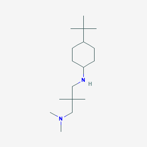 molecular formula C17H36N2 B5043445 N-(4-tert-butylcyclohexyl)-N',N',2,2-tetramethylpropane-1,3-diamine 