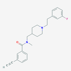 molecular formula C24H27FN2O B5043451 3-ethynyl-N-({1-[2-(3-fluorophenyl)ethyl]-4-piperidinyl}methyl)-N-methylbenzamide 