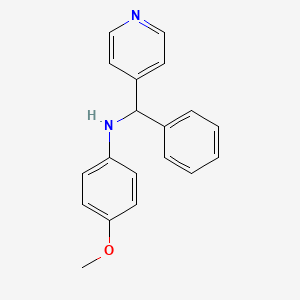 (4-methoxyphenyl)[phenyl(4-pyridinyl)methyl]amine