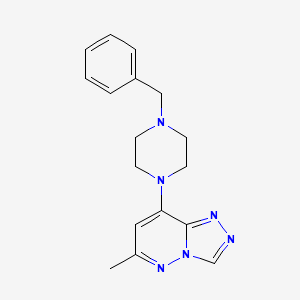 8-(4-benzyl-1-piperazinyl)-6-methyl[1,2,4]triazolo[4,3-b]pyridazine