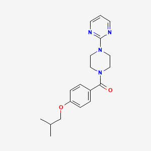 molecular formula C19H24N4O2 B5043565 (4-ISOBUTOXYPHENYL)[4-(2-PYRIMIDINYL)PIPERAZINO]METHANONE 