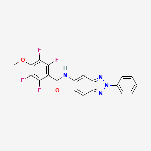 2,3,5,6-tetrafluoro-4-methoxy-N-(2-phenyl-2H-benzotriazol-5-yl)benzamide