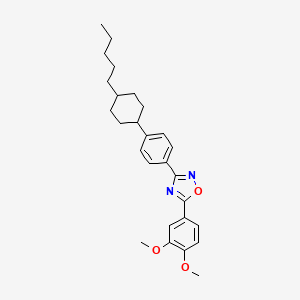 molecular formula C27H34N2O3 B5043617 5-(3,4-dimethoxyphenyl)-3-[4-(4-pentylcyclohexyl)phenyl]-1,2,4-oxadiazole 