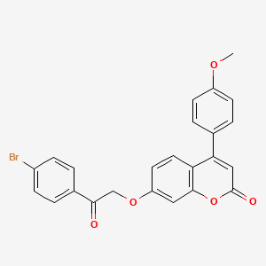 7-[2-(4-bromophenyl)-2-oxoethoxy]-4-(4-methoxyphenyl)-2H-chromen-2-one