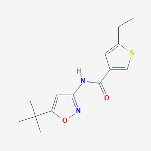 molecular formula C14H18N2O2S B5043646 N-(5-tert-butyl-3-isoxazolyl)-5-ethyl-3-thiophenecarboxamide 