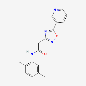 N-(2,5-dimethylphenyl)-2-[5-(3-pyridinyl)-1,2,4-oxadiazol-3-yl]acetamide