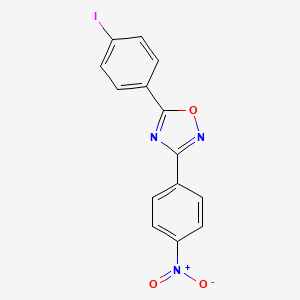 5-(4-iodophenyl)-3-(4-nitrophenyl)-1,2,4-oxadiazole