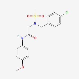 2-{N-[(4-CHLOROPHENYL)METHYL]METHANESULFONAMIDO}-N-(4-METHOXYPHENYL)ACETAMIDE