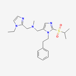 1-(1-ethyl-1H-imidazol-2-yl)-N-{[2-(isopropylsulfonyl)-1-(2-phenylethyl)-1H-imidazol-5-yl]methyl}-N-methylmethanamine