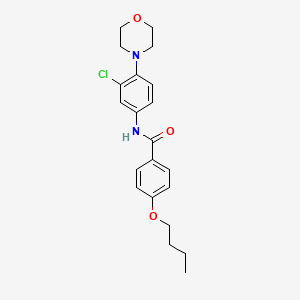 4-Butoxy-N-[3-chloro-4-(morpholin-4-YL)phenyl]benzamide