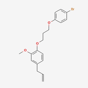 molecular formula C19H21BrO3 B5043800 4-allyl-1-[3-(4-bromophenoxy)propoxy]-2-methoxybenzene CAS No. 428470-47-7