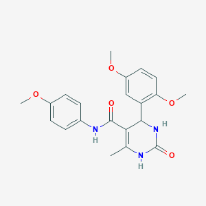 molecular formula C21H23N3O5 B5043802 4-(2,5-dimethoxyphenyl)-N-(4-methoxyphenyl)-6-methyl-2-oxo-1,2,3,4-tetrahydro-5-pyrimidinecarboxamide 