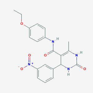 N-(4-ETHOXYPHENYL)-6-METHYL-4-(3-NITROPHENYL)-2-OXO-1,2,3,4-TETRAHYDROPYRIMIDINE-5-CARBOXAMIDE