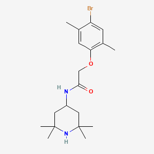 2-(4-bromo-2,5-dimethylphenoxy)-N-(2,2,6,6-tetramethylpiperidin-4-yl)acetamide