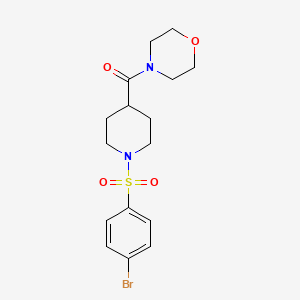 {1-[(4-Bromophenyl)sulfonyl]piperidin-4-yl}(morpholin-4-yl)methanone