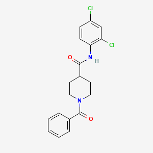 molecular formula C19H18Cl2N2O2 B5043934 1-benzoyl-N-(2,4-dichlorophenyl)-4-piperidinecarboxamide 