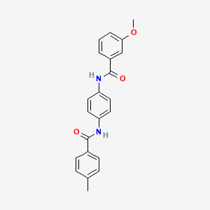 3-methoxy-N-{4-[(4-methylbenzoyl)amino]phenyl}benzamide