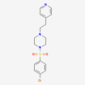 molecular formula C17H20BrN3O2S B5044086 1-[(4-bromophenyl)sulfonyl]-4-[2-(4-pyridinyl)ethyl]piperazine 