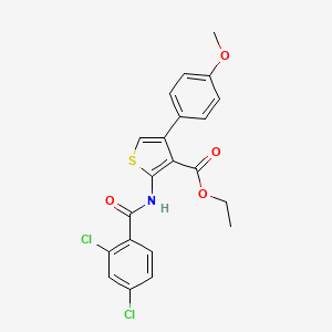 molecular formula C21H17Cl2NO4S B5044092 Ethyl 2-[(2,4-dichlorobenzoyl)amino]-4-(4-methoxyphenyl)thiophene-3-carboxylate 