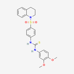 N-[4-(3,4-dihydro-1(2H)-quinolinylsulfonyl)phenyl]-N'-(3,4-dimethoxyphenyl)thiourea