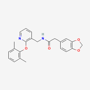 2-(1,3-benzodioxol-5-yl)-N-{[2-(2,6-dimethylphenoxy)-3-pyridinyl]methyl}acetamide