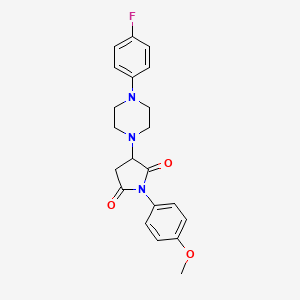 3-[4-(4-Fluorophenyl)piperazin-1-yl]-1-(4-methoxyphenyl)pyrrolidine-2,5-dione