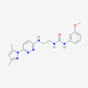 N-(2-{[6-(3,5-dimethyl-1H-pyrazol-1-yl)-3-pyridazinyl]amino}ethyl)-N'-(3-methoxyphenyl)urea