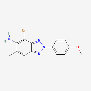 4-bromo-2-(4-methoxyphenyl)-6-methyl-2H-1,2,3-benzotriazol-5-amine