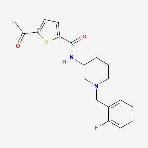 5-acetyl-N-[1-(2-fluorobenzyl)-3-piperidinyl]-2-thiophenecarboxamide