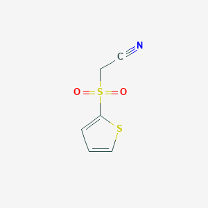 molecular formula C6H5NO2S2 B050443 Thiophene-2-sulfonylacetonitrile CAS No. 175137-62-9