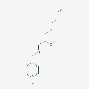 1-Butylsulfanyl-3-[(4-chlorophenyl)methoxy]propan-2-ol