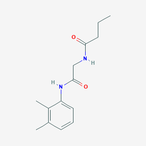 molecular formula C14H20N2O2 B5044330 N-{2-[(2,3-dimethylphenyl)amino]-2-oxoethyl}butanamide 