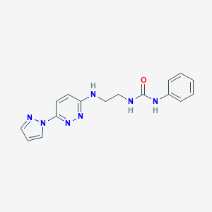 N-phenyl-N'-(2-{[6-(1H-pyrazol-1-yl)-3-pyridazinyl]amino}ethyl)urea