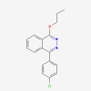 molecular formula C17H15ClN2O B5044351 1-(4-chlorophenyl)-4-propoxyphthalazine 