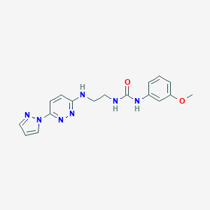 N-(3-methoxyphenyl)-N'-(2-{[6-(1H-pyrazol-1-yl)-3-pyridazinyl]amino}ethyl)urea
