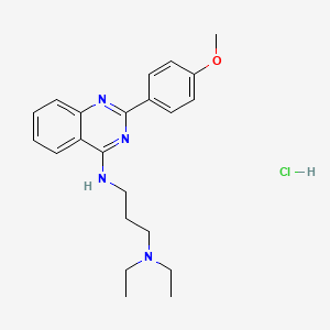 molecular formula C22H29ClN4O B5044385 N',N'-diethyl-N-[2-(4-methoxyphenyl)quinazolin-4-yl]propane-1,3-diamine;hydrochloride 