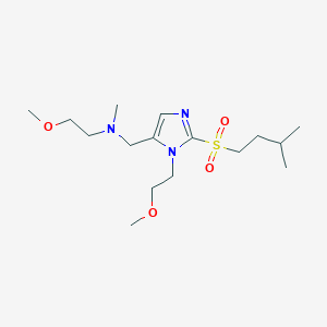 (2-methoxyethyl)({1-(2-methoxyethyl)-2-[(3-methylbutyl)sulfonyl]-1H-imidazol-5-yl}methyl)methylamine