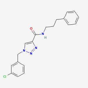 molecular formula C19H19ClN4O B5044405 1-(3-chlorobenzyl)-N-(3-phenylpropyl)-1H-1,2,3-triazole-4-carboxamide 