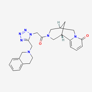 (1S,9R)-11-{[5-(3,4-dihydro-2(1H)-isoquinolinylmethyl)-1H-tetrazol-1-yl]acetyl}-7,11-diazatricyclo[7.3.1.0~2,7~]trideca-2,4-dien-6-one