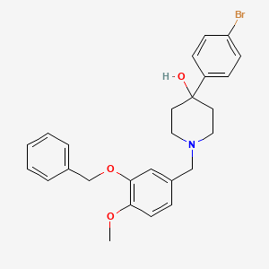 1-[3-(benzyloxy)-4-methoxybenzyl]-4-(4-bromophenyl)-4-piperidinol