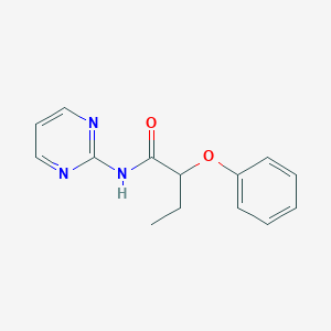 2-phenoxy-N-(pyrimidin-2-yl)butanamide