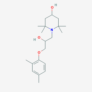 molecular formula C20H33NO3 B5044495 1-[3-(2,4-Dimethylphenoxy)-2-hydroxypropyl]-2,2,6,6-tetramethylpiperidin-4-ol 