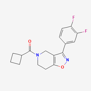 molecular formula C17H16F2N2O2 B5044507 5-(cyclobutylcarbonyl)-3-(3,4-difluorophenyl)-4,5,6,7-tetrahydroisoxazolo[4,5-c]pyridine 